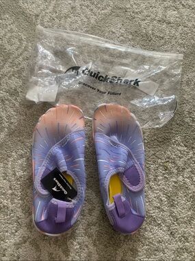 QuickShark Kids' Purple & Pink Water Shoes with Adjustable Strap